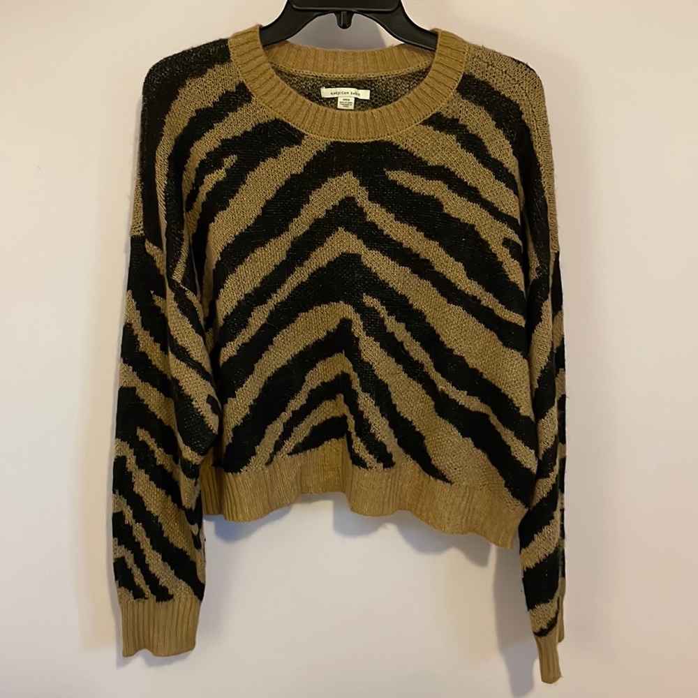 American eagle tiger striped sweater